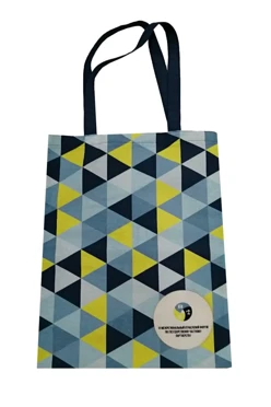 Купить сумку Айрис из льна 35х45, печать с двух сторон "МОФ"