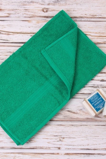 Купить полотенце махровое 40х70 см, ярко-зелёное