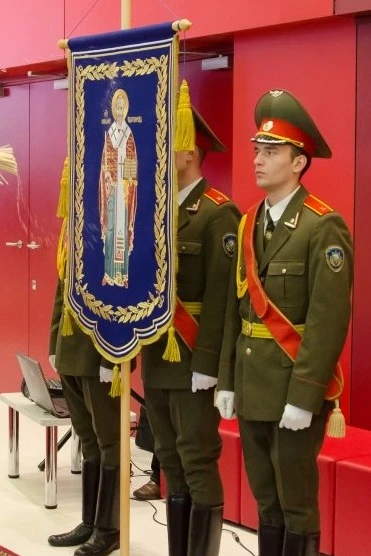 Купить церковную хоругвь вышитую 40х60 см "Николай Чудотворец" Купить церковную хоругвь вышитую 40х60 см "Николай Чудотворец"