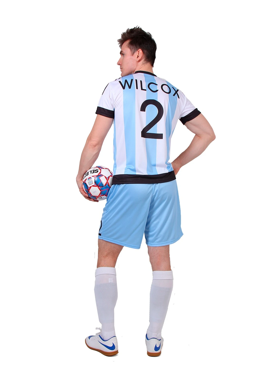 Футбольная форма Юве мужская с полной запечаткой "WILCOX"#1 Футбольная форма Юве мужская с полной запечаткой "WILCOX"#1