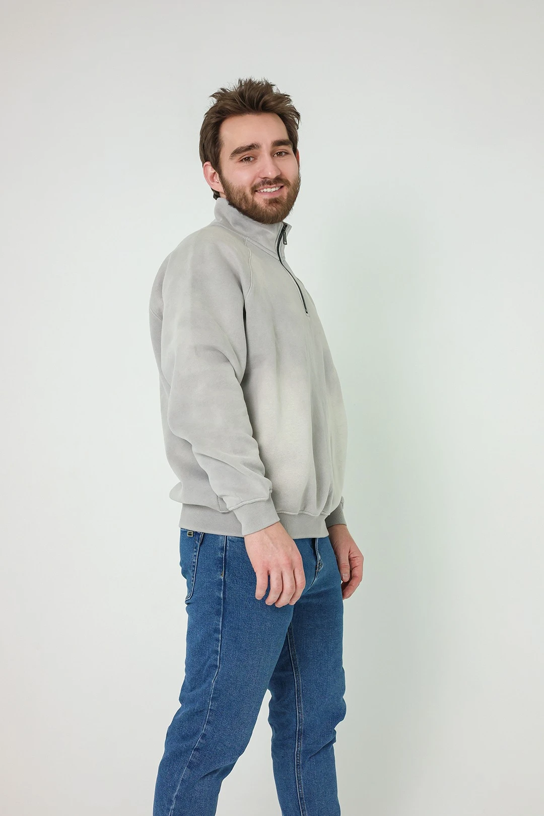 Толстовка Бэнч из футера унисекс, однотонная#1