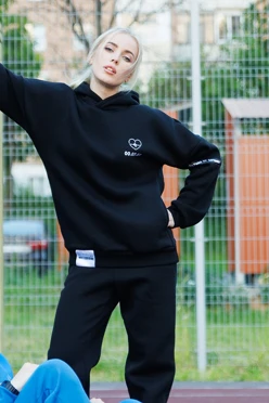 Купить спортивный костюм Лофт из футера унисекс, однотонный "Sports day"