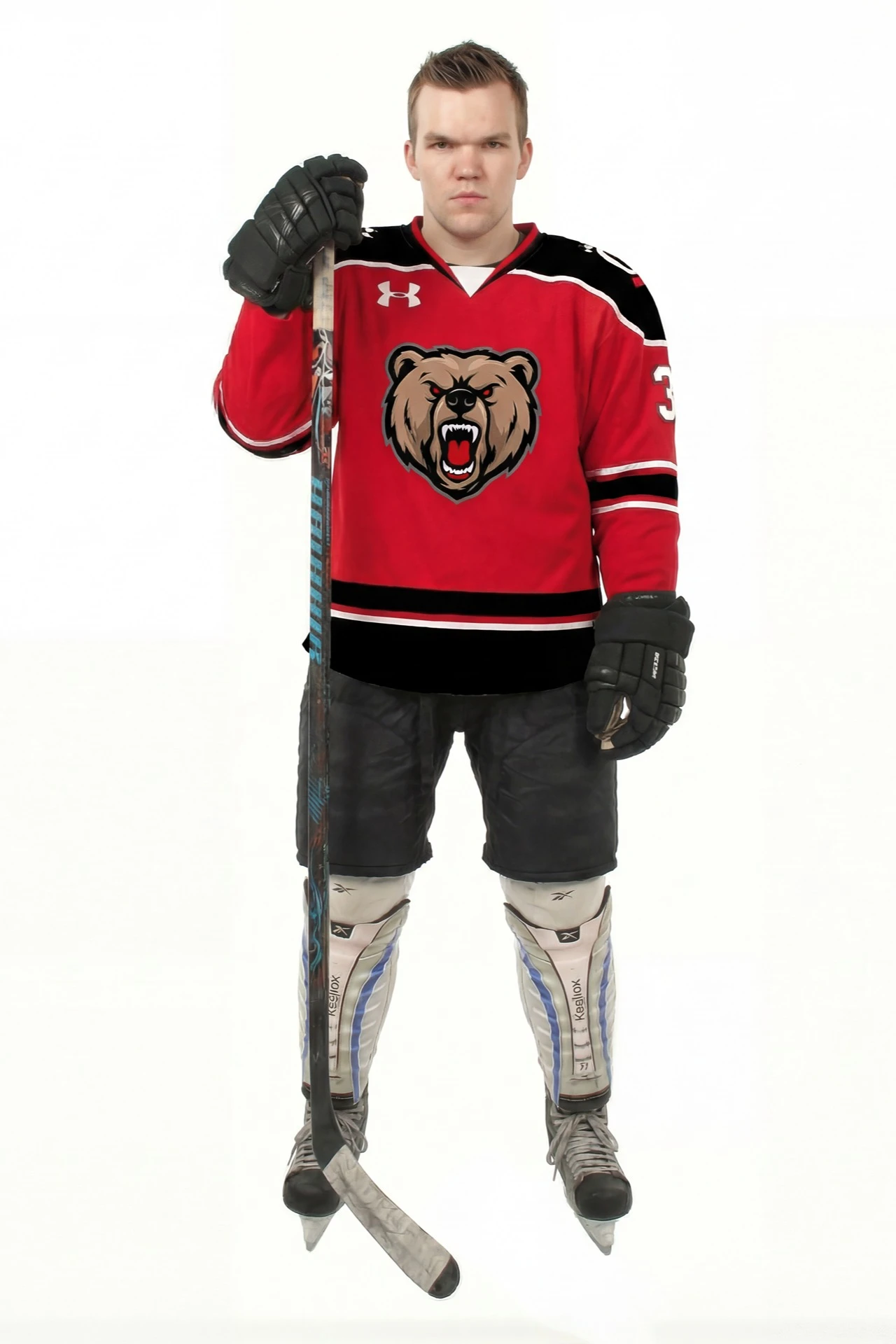 Купить свитер хоккейный игровой взрослый с полной запечаткой "Bear Club"