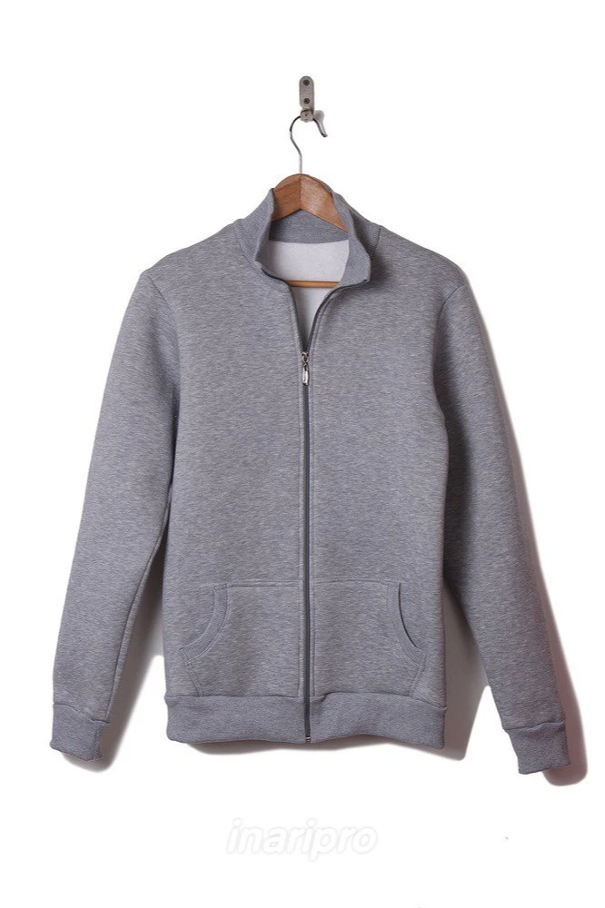 Толстовка Томас из футера унисекс, однотонная меланж#2