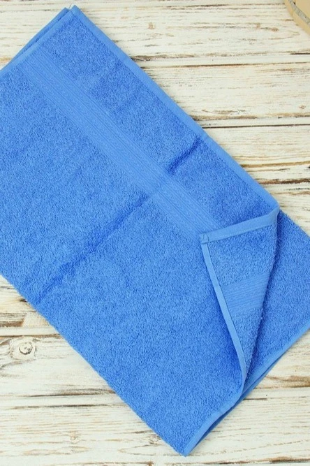 Купить полотенце махровое 50х90 см голубое