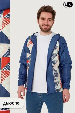 Купить ветровку  Олимпик спортивная с капюшоном унисекс, с полной запечаткой