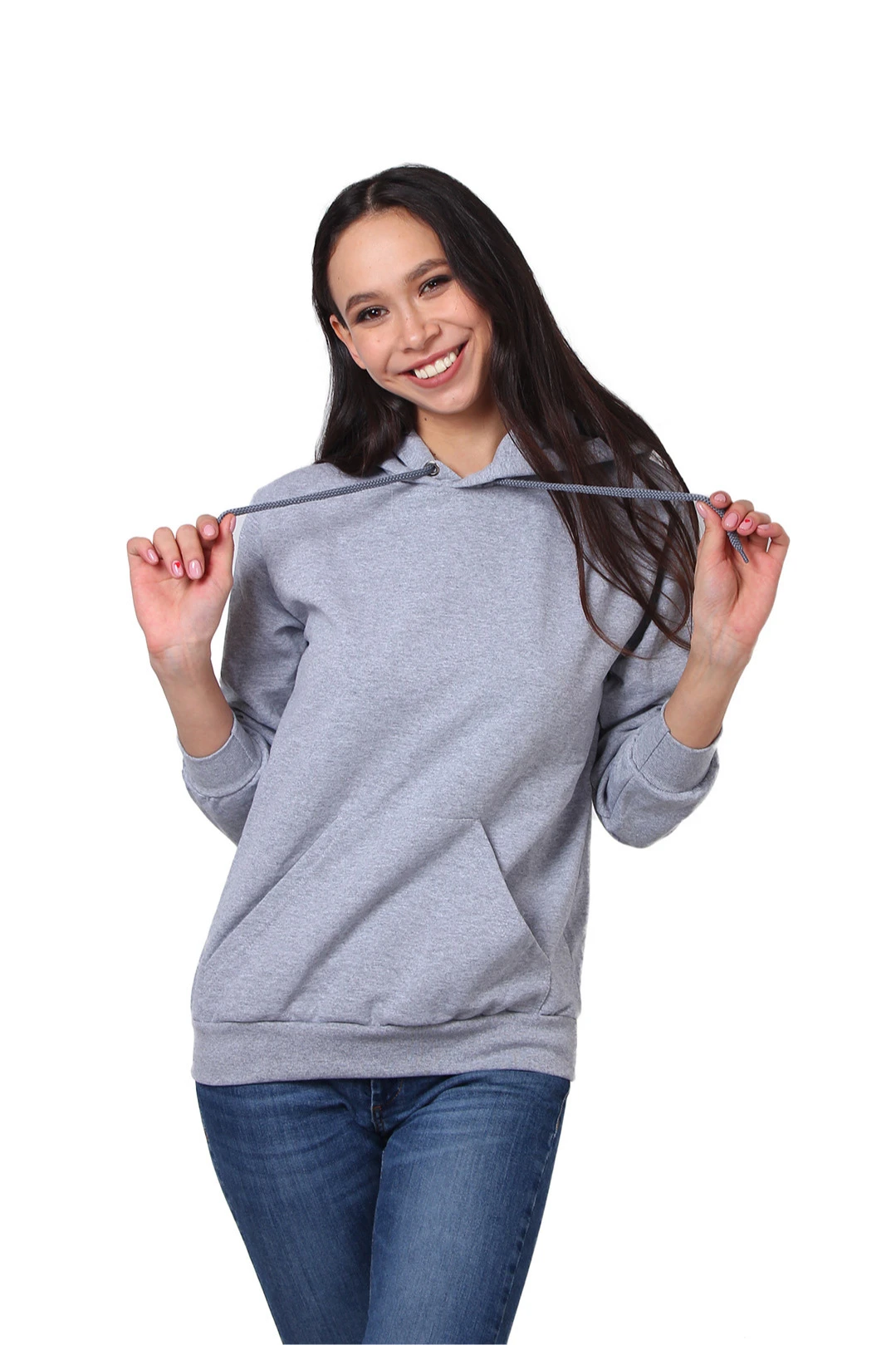 Толстовка Кенго из футера унисекс (Uvinal), однотонная меланж#4