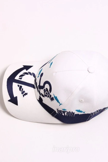 Бейсболка Прайд с уникальной вышивкой на всех деталях (хлопок) "Pelican"#1