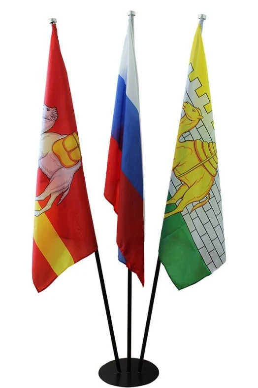 Основание металлическое Диск 3 штока, черный#2