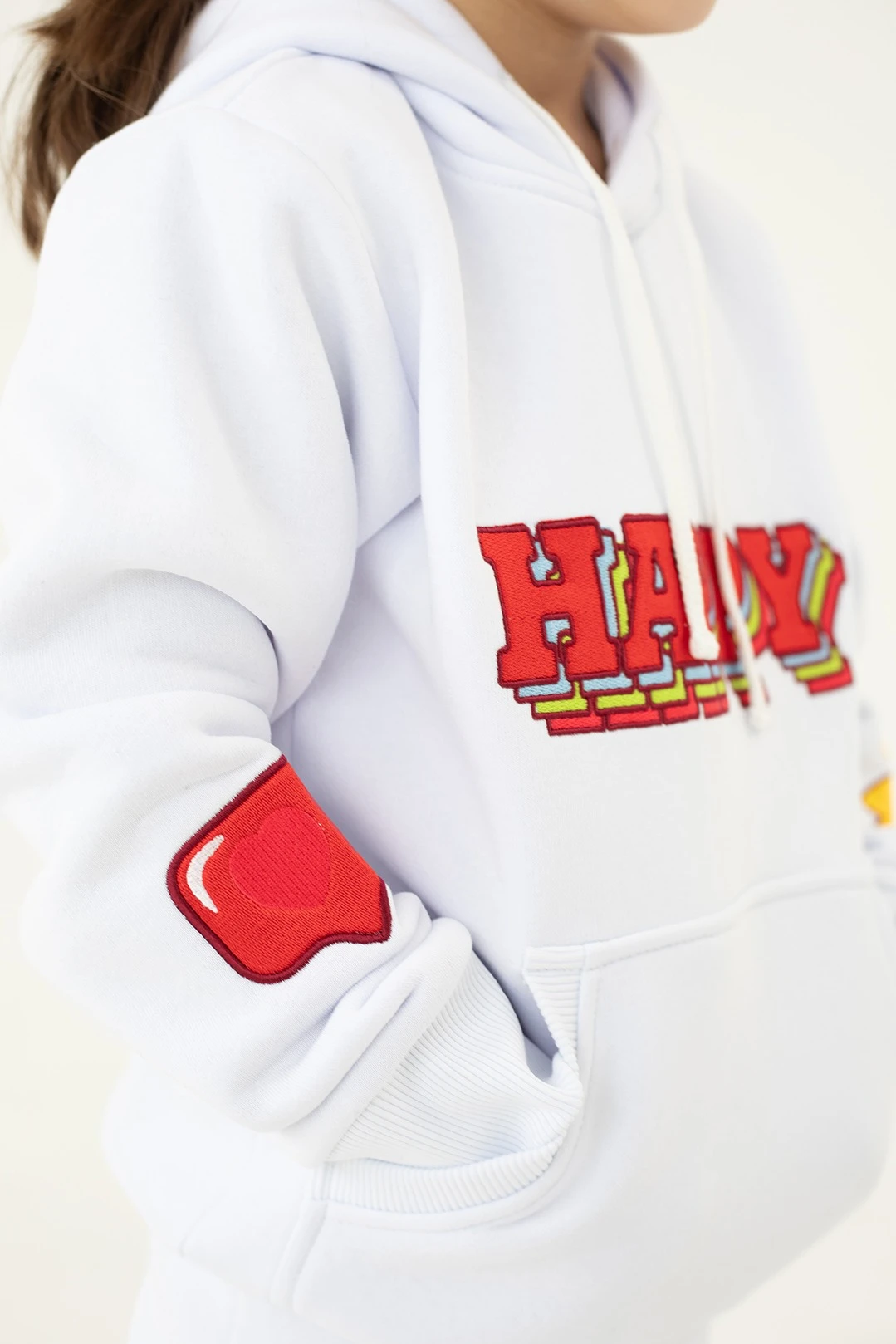 Спортивный костюм Кидс из футера детский, однотонный "Happy"#3