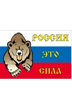 Купить флаг РФ "Россия - это сила"  90х135 см шелк
