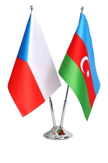 Флагшток настольный (хром, сталь) 2 штока#1