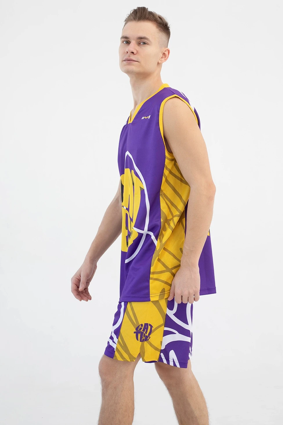 Баскетбольная форма Рональд мужская комбинированная, с полной запечаткой "Catter"#2