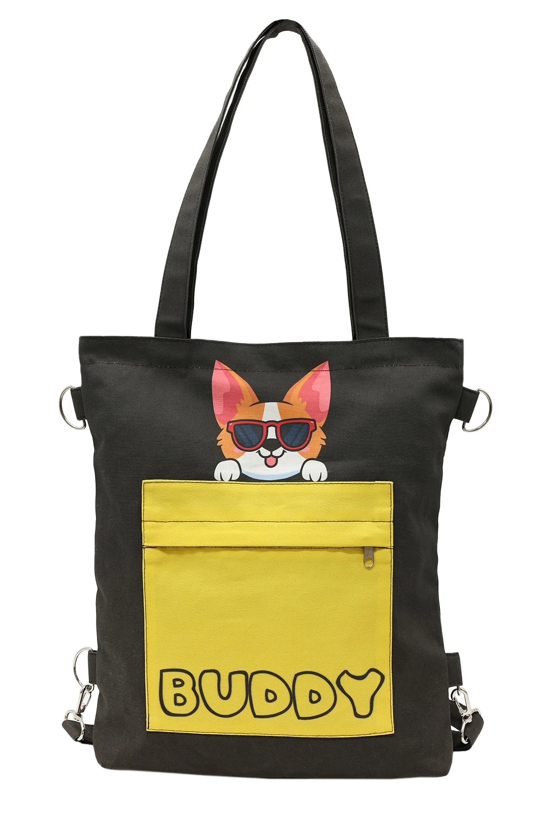 Сумка-рюкзак Бадди из саржи 33х38х4  см, с полной запечаткой#5