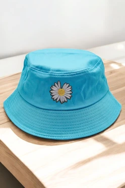 Купить панаму Мадрид из греты с узкими полями, однотонная "Camomile"