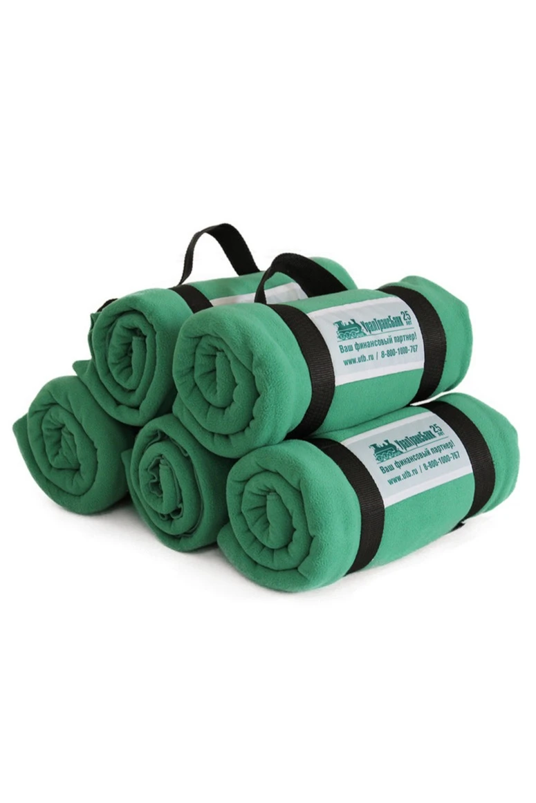 Плед Классик флисовый 155х170 см, однотонный#5