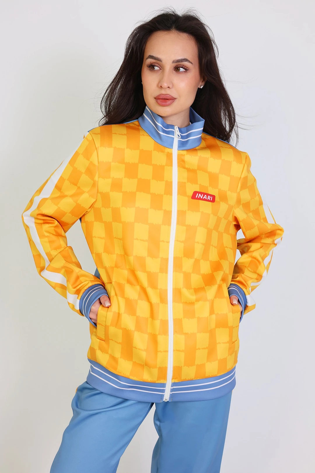 Спортивный костюм Стайлинг женский c полной запечаткой "Honeycombs"#2