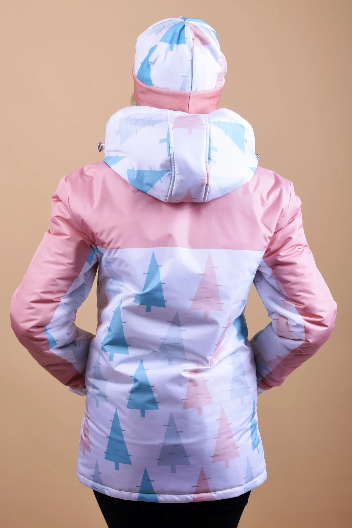 Куртка Норд с капюшоном на синтепоне унисекс, с полной запечаткой#2