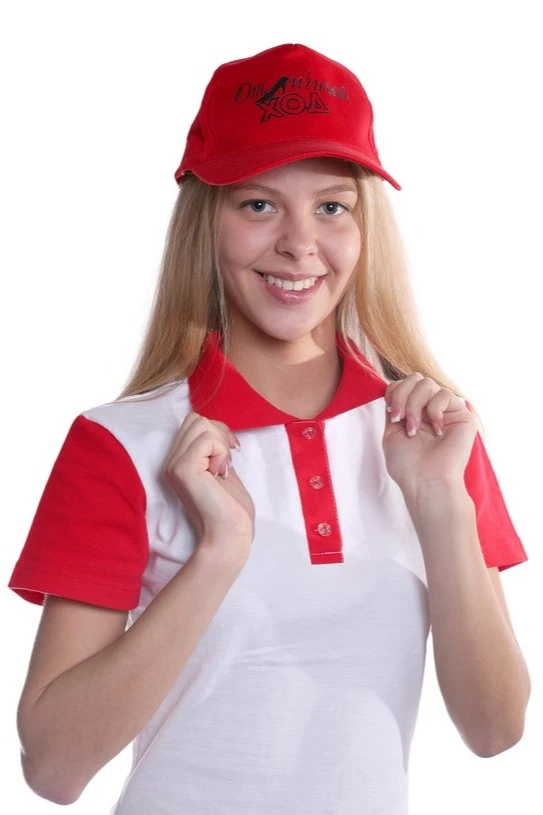 Бейсболка Полувелюр пятиклинка взрослая, однотонная (хлопок) "Отличный ХОД"#1