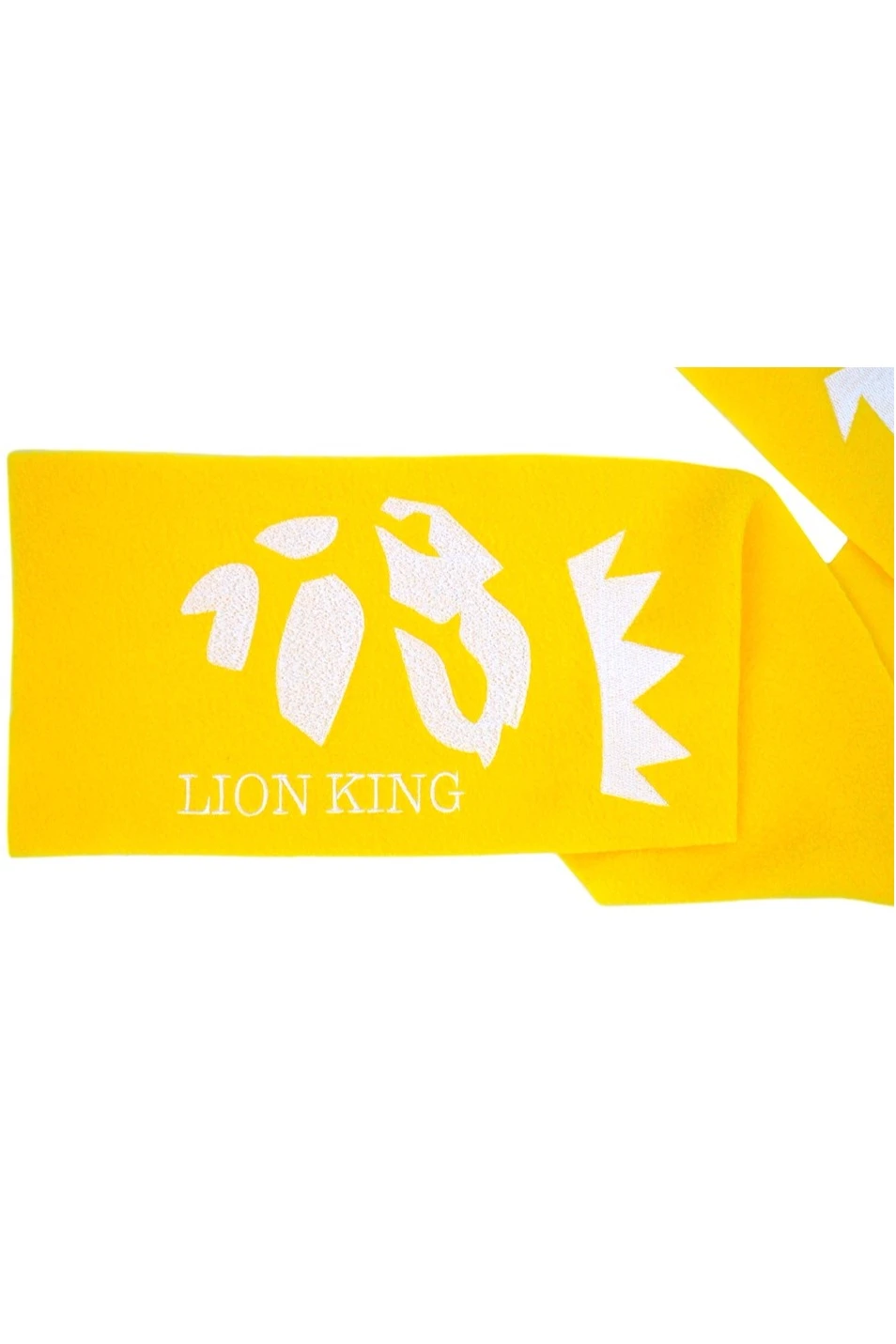 Шарф флисовый однослойный 15х100 см, однотонный "Lion king"#6