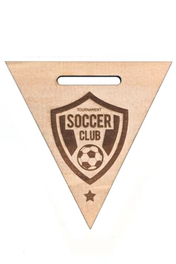 Медаль из фанеры Треугольник МФ8002 80 мм с гравировкой#1