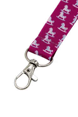 Лента для бейджа микрорепс ширина 2 см, с карабином-люкс, с печатью#1 Лента для бейджа микрорепс ширина 2 см, с карабином-люкс, с печатью#1