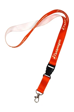 Лента для бейджа блекаут ширина 2 см, с карабином-люкс и трезубцем, с печатью#1 Лента для бейджа блекаут ширина 2 см, с карабином-люкс и трезубцем, с печатью#1