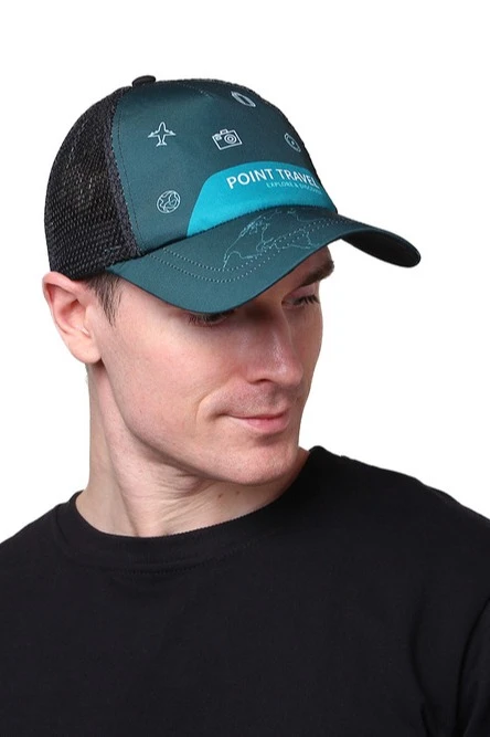 Бейсболка Вестерн облегченная с печатью на всей поверхности (полиэстер) "Point Travel"#2 Бейсболка Вестерн облегченная с печатью на всей поверхности (полиэстер) "Point Travel"#2