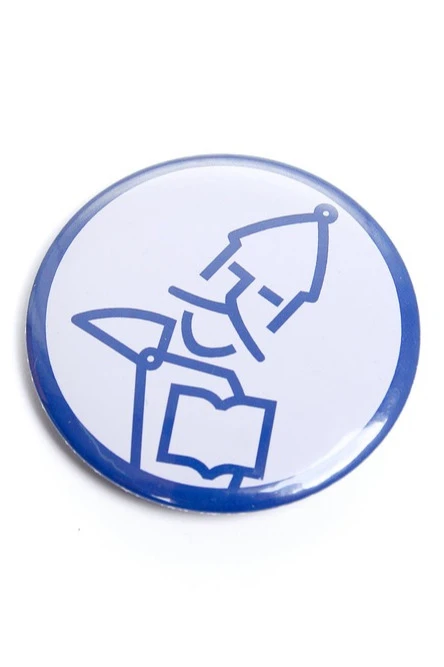 Значок закатной диаметр 58 мм, с печатью#7