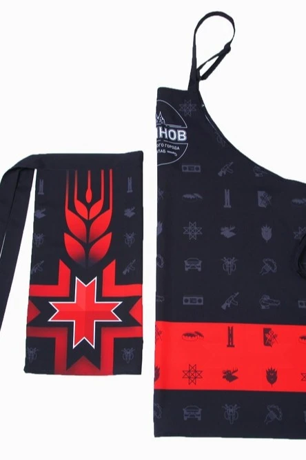 Фартук Латте с полной запечаткой из габардина "Ustinov"#5