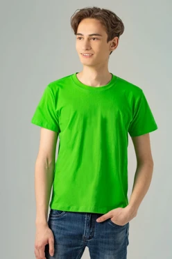 Купить футболку Мэдисон унисекс, однотонную зеленую