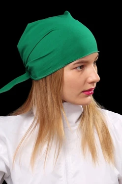 Купить бандану х/б кулирная гладь 60*60*90 зеленую