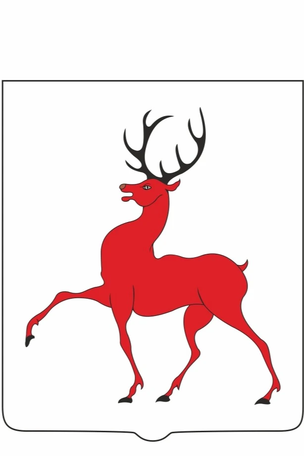 Герб Нижнего Новгорода 53х61 см, печатный, (малая форма)#1