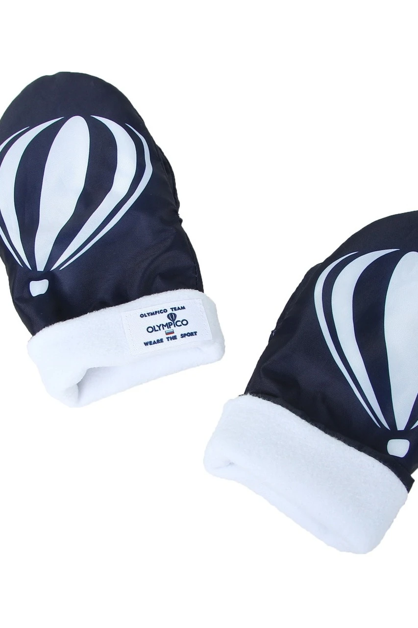 Варежки утепленные двухслойные взрослые, с полной запечаткой "Olympico"#4 Варежки утепленные двухслойные взрослые, с полной запечаткой "Olympico"#4