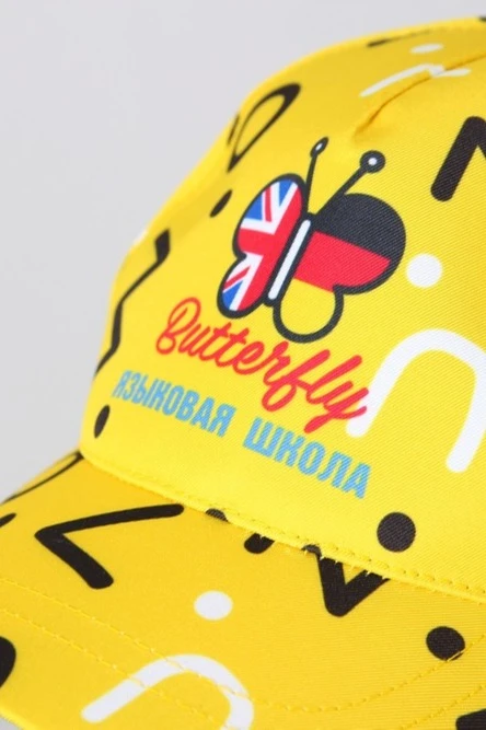Бейсболка Стандарт детская с полной запечаткой (полиэстер) "Butterfly"#3