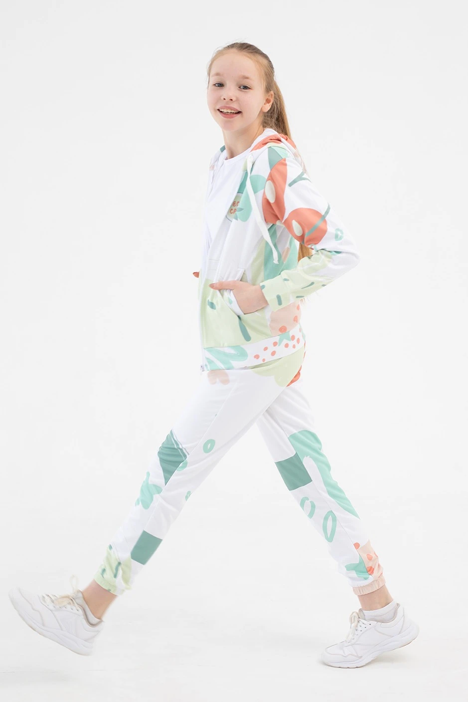 Балахон Ронни детский из адидаса с полной запечаткой "Eco camp"#3