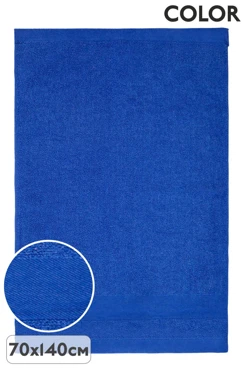 Купить полотенце махровое 70х140 cм (Color), однотонное синее