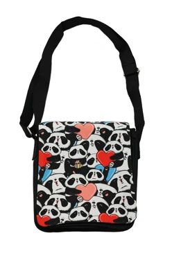 Купить сумку на плечо Дерри, с клапаном под печать "Panda world"