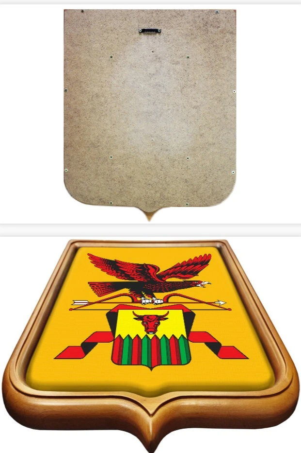 Купить Герб Забайкальского края 35х43 см печатный светлая рамка Купить Герб Забайкальского края 35х43 см печатный светлая рамка