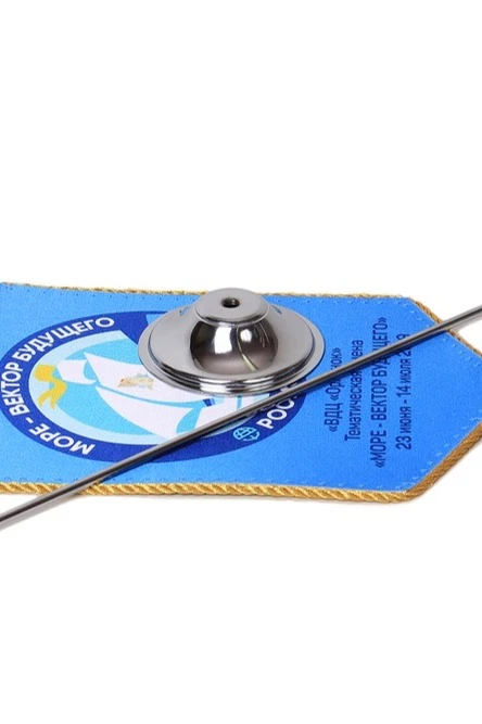 Подставка под вымпел (хромированная сталь) фигурная 50 см#2