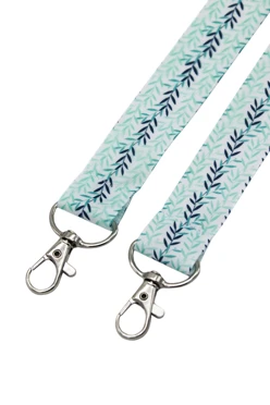 Лента для бейджа микрорепс ширина 2,5 см, с двумя карабинами-люкс, с печатью#1 Лента для бейджа микрорепс ширина 2,5 см, с двумя карабинами-люкс, с печатью#1