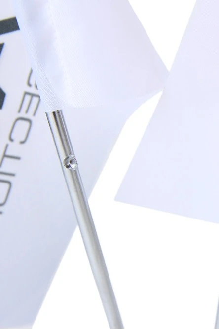 Флагшток настольный (хром, сталь) 2 штока с короткими спицами#1