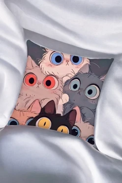 Купить подушку 50х50 см, с принтом "Curiosity" Купить подушку 50х50 см, с принтом "Curiosity"