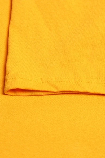 Футболка Лайт унисекс, однотонная жёлтая (хлопок)#4