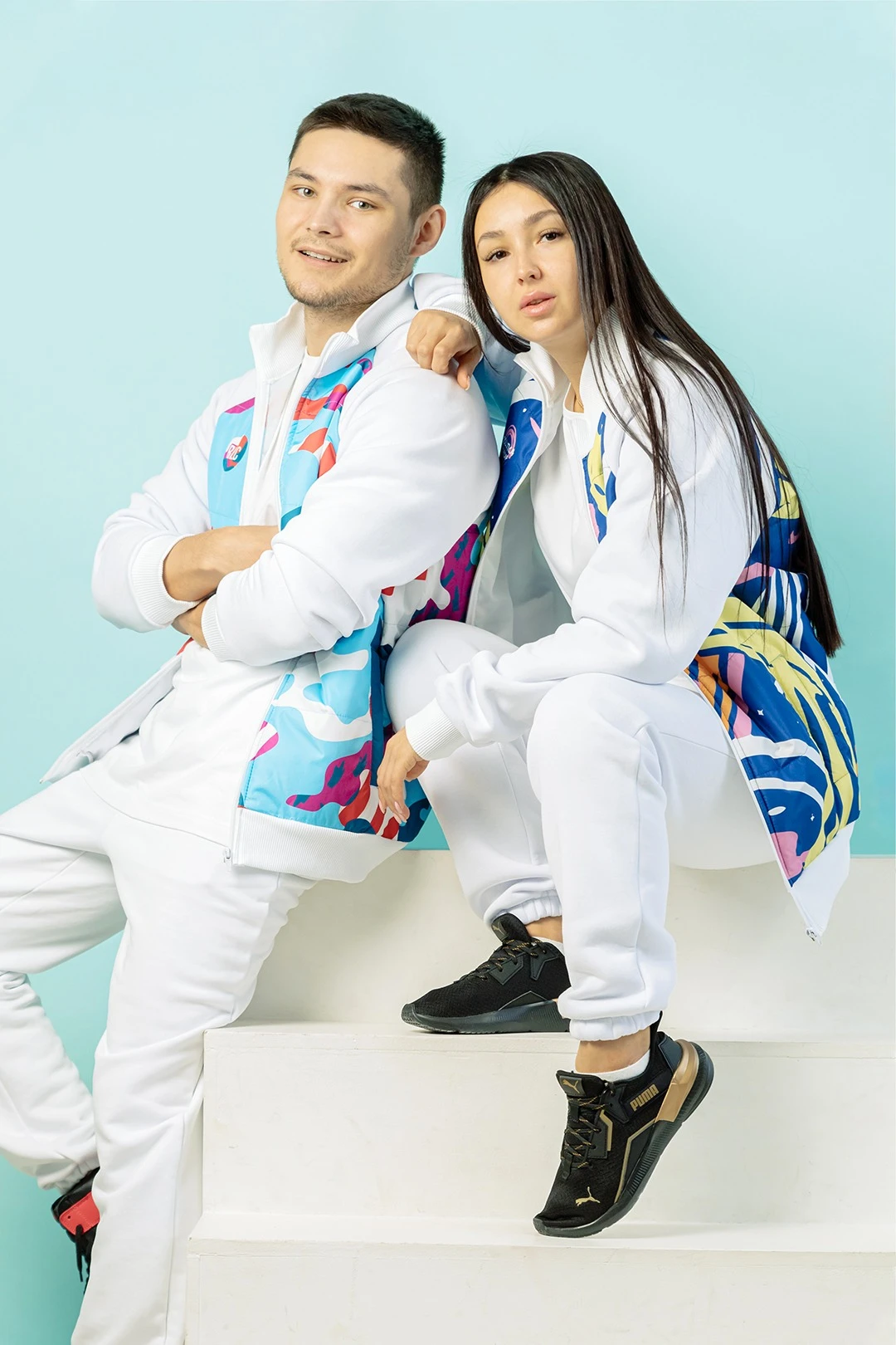 Спортивный костюм Кроссфит из футера унисекс, с частичной запечаткой "RLC"#1 Спортивный костюм Кроссфит из футера унисекс, с частичной запечаткой "RLC"#1