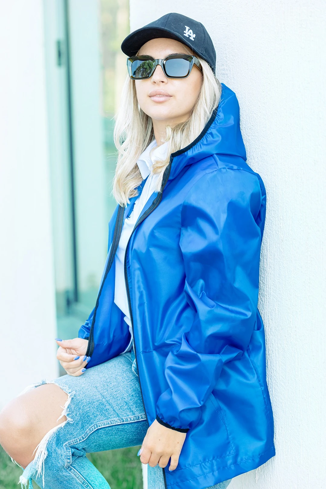 Ветровка Арчи унисекс, однотонная василек#4