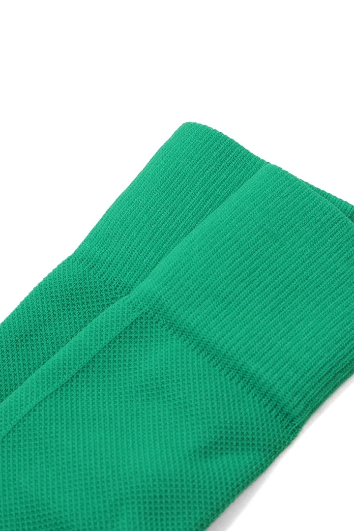 Гетры футбольные взрослые, однотонные зелёные#7