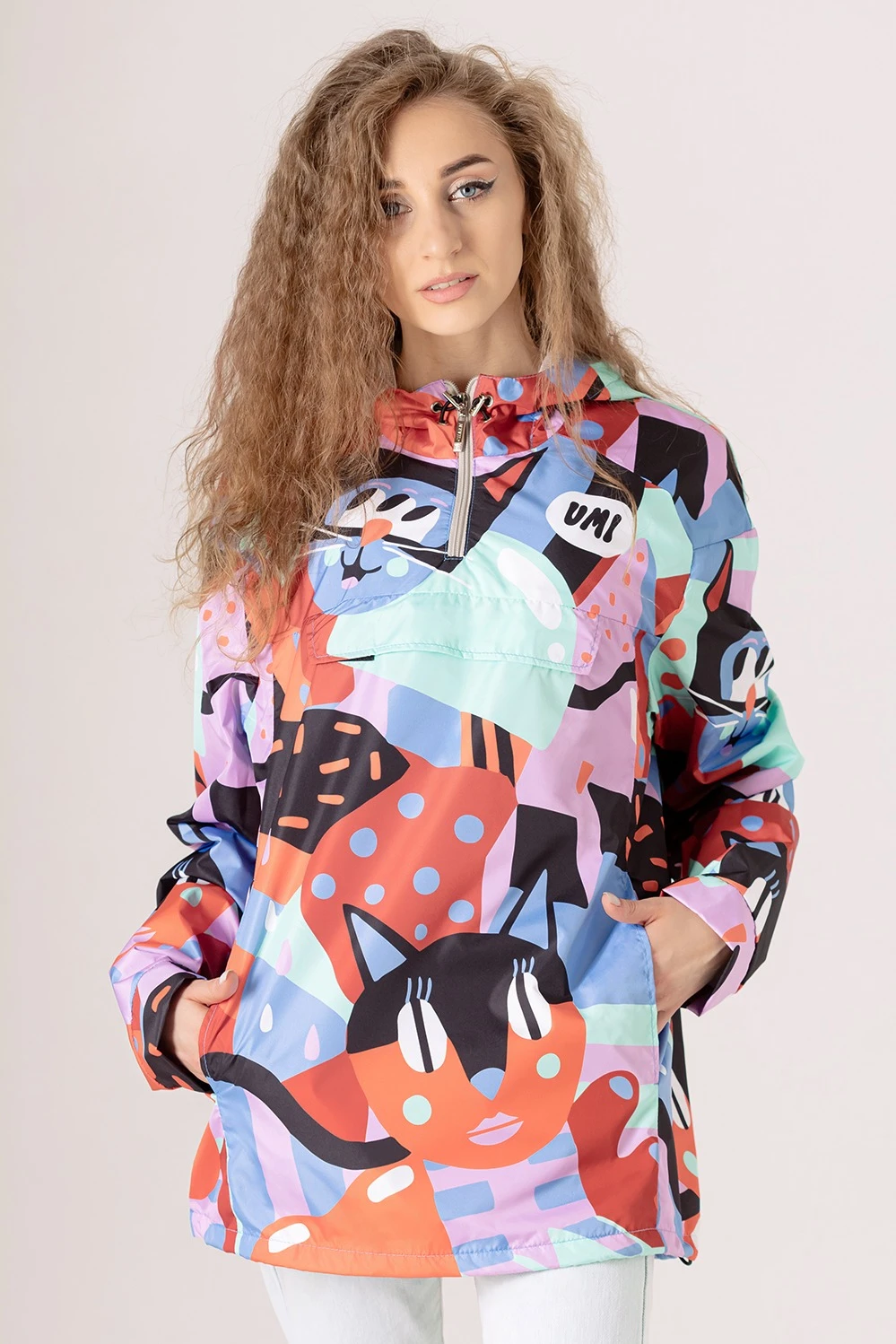 Анорак Рэйбел унисекс с полной запечаткой "UMS"#1 Анорак Рэйбел унисекс с полной запечаткой "UMS"#1