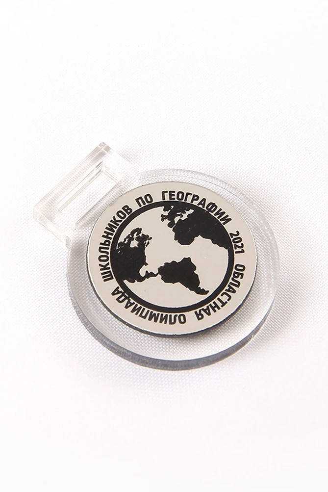 Медаль из акрила АК4013 Круг 40 мм с гравировкой#3