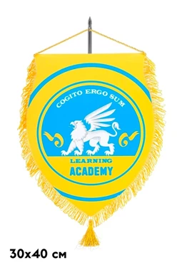 Купить вымпел щит печатный из сатена с бахромой, 30х40 см Купить вымпел щит печатный из сатена с бахромой, 30х40 см